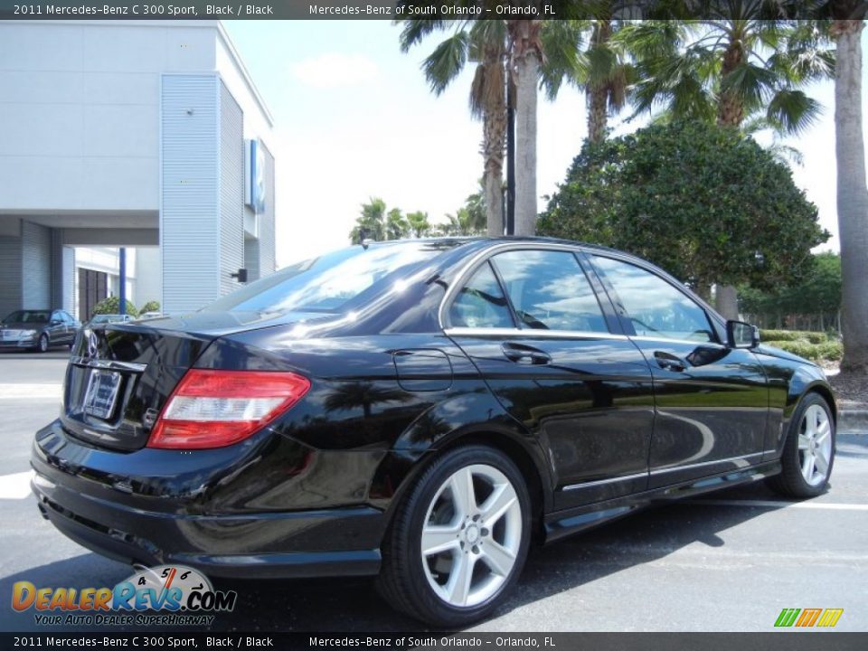 2011 Mercedes-Benz C 300 Sport Black / Black Photo #7