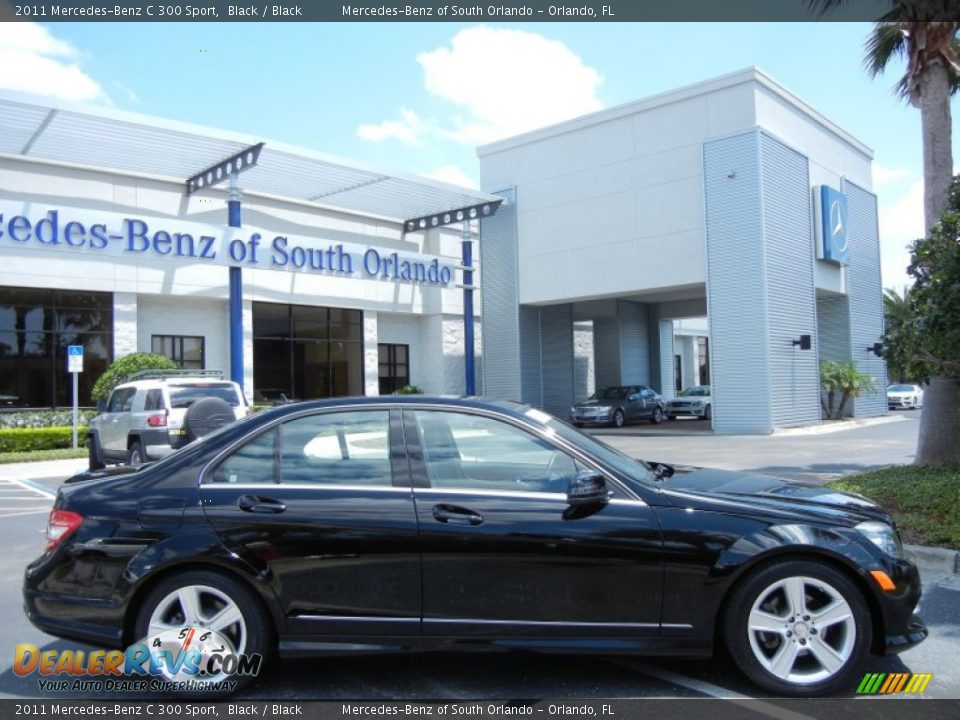 2011 Mercedes-Benz C 300 Sport Black / Black Photo #8