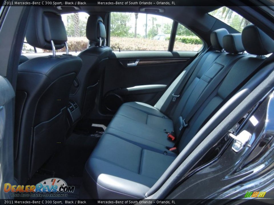 Rear Seat of 2011 Mercedes-Benz C 300 Sport Photo #15