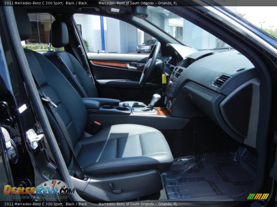 2011 Mercedes-Benz C 300 Sport Black / Black Photo #17