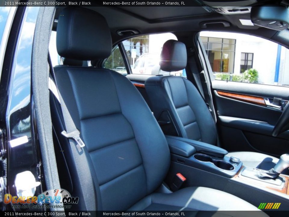 2011 Mercedes-Benz C 300 Sport Black / Black Photo #18