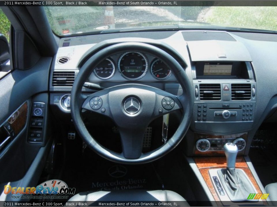 2011 Mercedes-Benz C 300 Sport Black / Black Photo #21