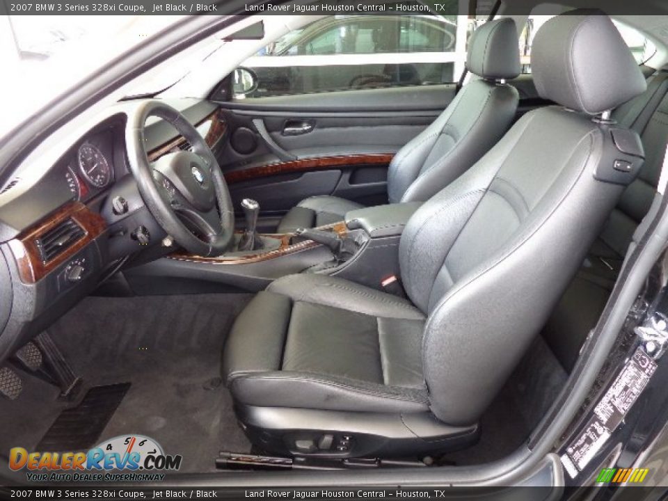 Black Interior - 2007 BMW 3 Series 328xi Coupe Photo #3