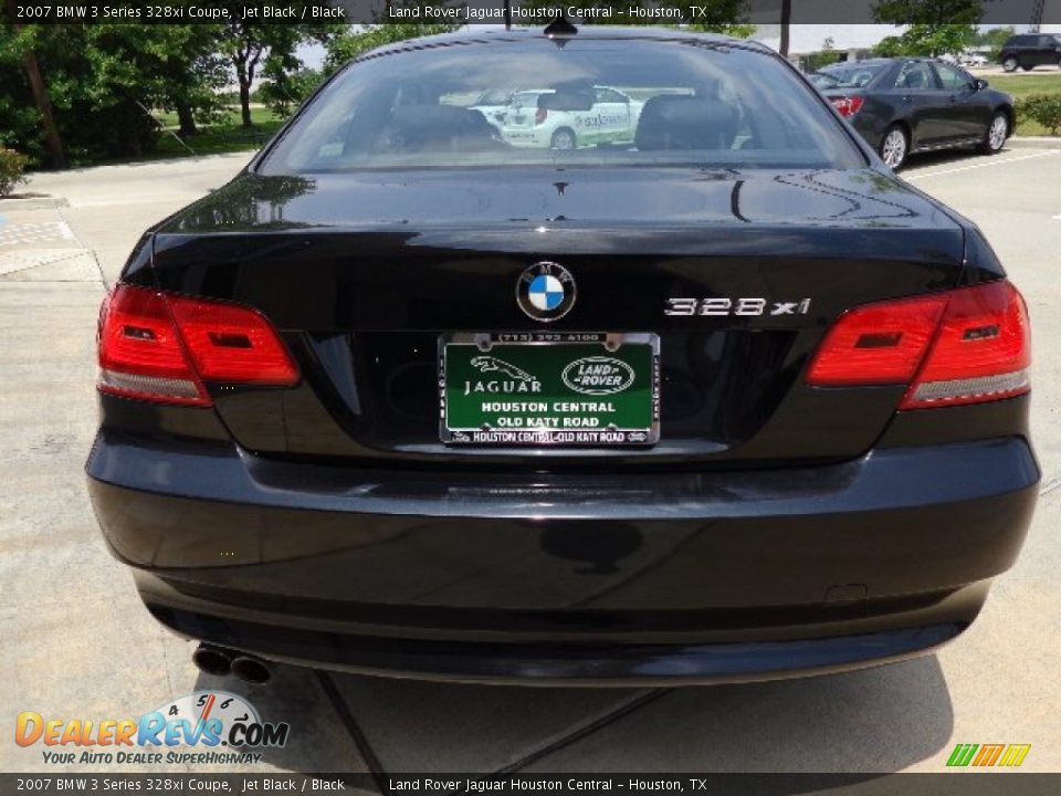 2007 BMW 3 Series 328xi Coupe Jet Black / Black Photo #7