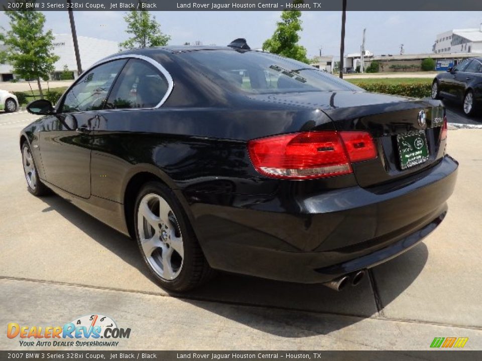 2007 BMW 3 Series 328xi Coupe Jet Black / Black Photo #8