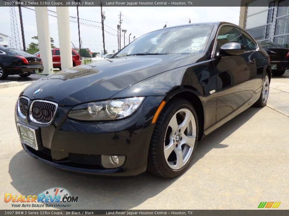 2007 BMW 3 Series 328xi Coupe Jet Black / Black Photo #10