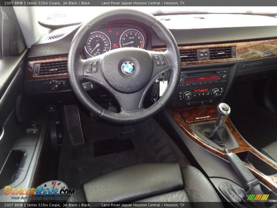 2007 BMW 3 Series 328xi Coupe Jet Black / Black Photo #12