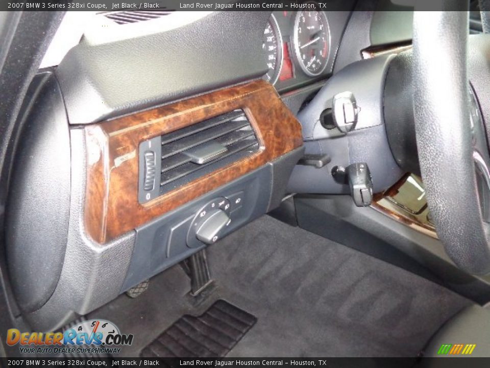 2007 BMW 3 Series 328xi Coupe Jet Black / Black Photo #25