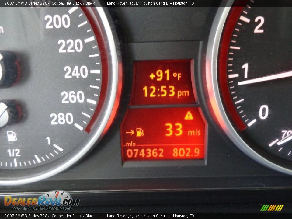 2007 BMW 3 Series 328xi Coupe Jet Black / Black Photo #29