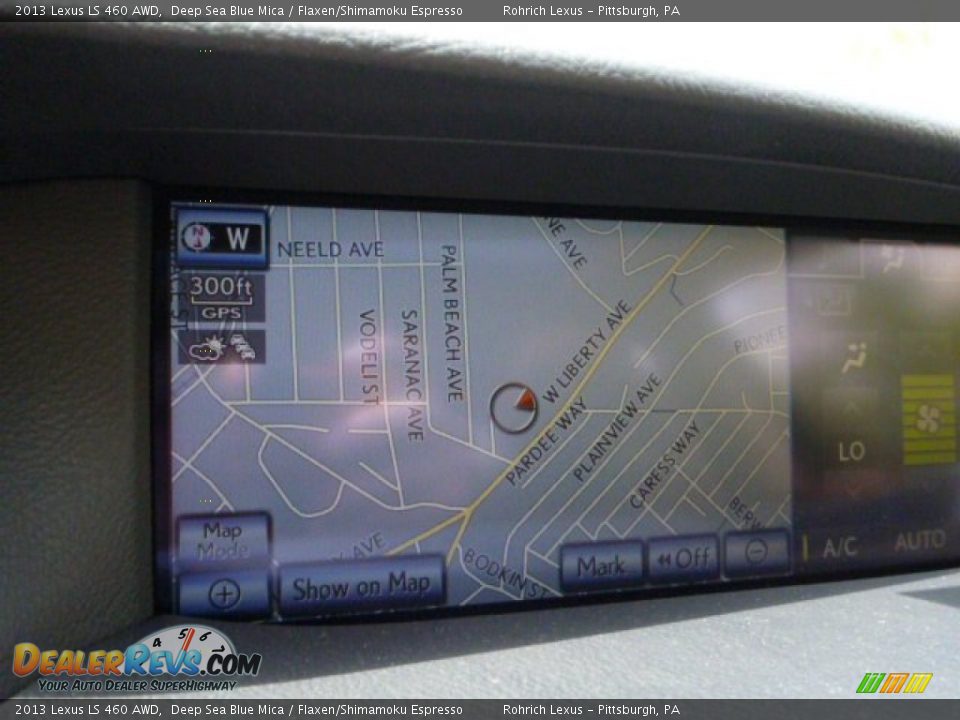 2013 Lexus LS 460 AWD Deep Sea Blue Mica / Flaxen/Shimamoku Espresso Photo #17