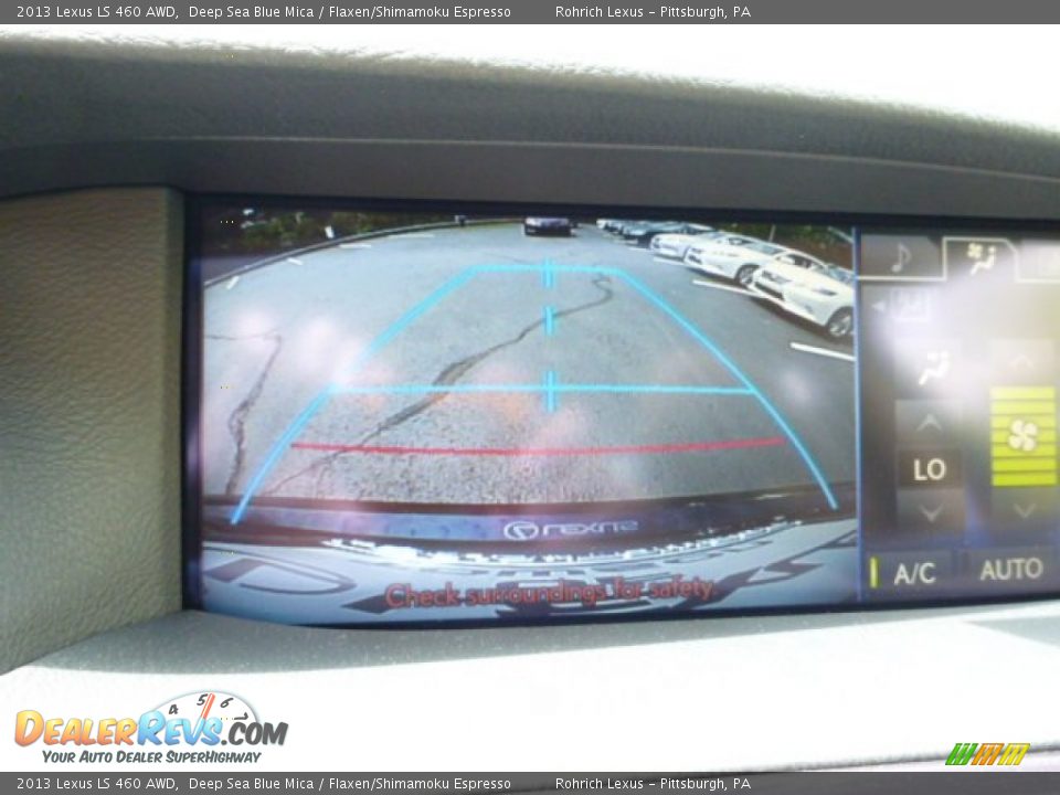 2013 Lexus LS 460 AWD Deep Sea Blue Mica / Flaxen/Shimamoku Espresso Photo #18