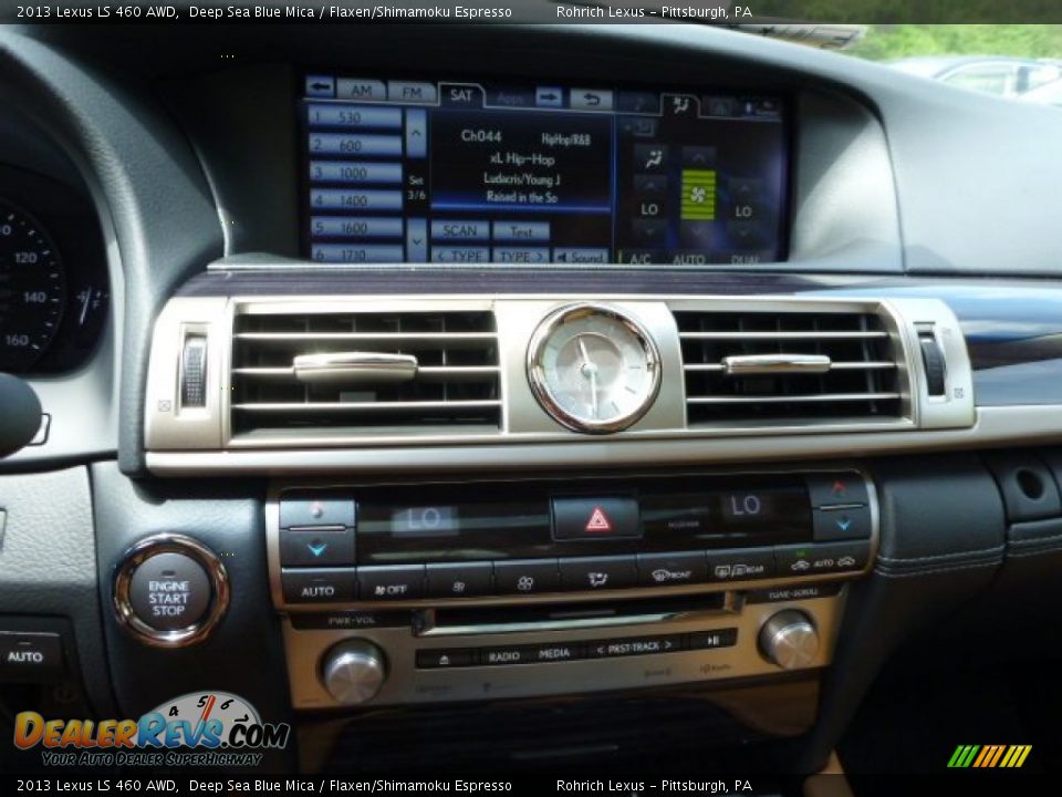 2013 Lexus LS 460 AWD Deep Sea Blue Mica / Flaxen/Shimamoku Espresso Photo #19
