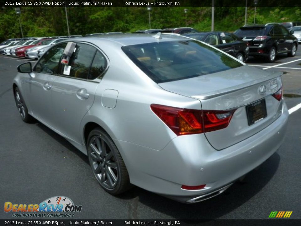 2013 Lexus GS 350 AWD F Sport Liquid Platinum / Flaxen Photo #2