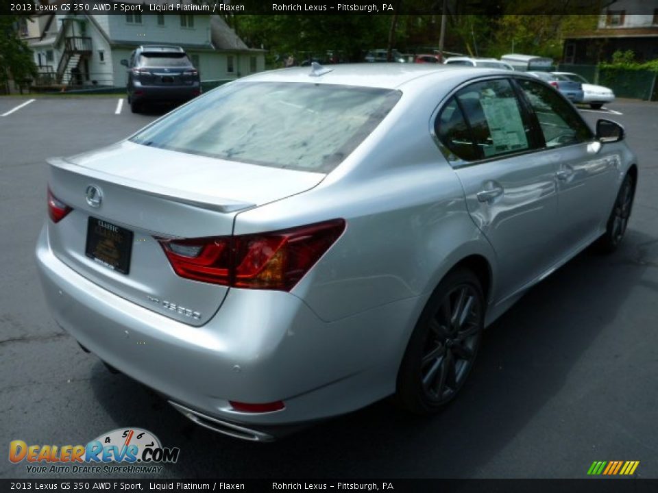 2013 Lexus GS 350 AWD F Sport Liquid Platinum / Flaxen Photo #4