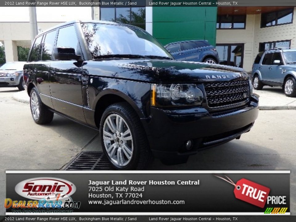 2012 Land Rover Range Rover HSE LUX Buckingham Blue Metallic / Sand Photo #1