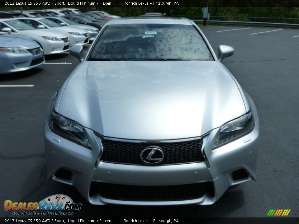 2013 Lexus GS 350 AWD F Sport Liquid Platinum / Flaxen Photo #7