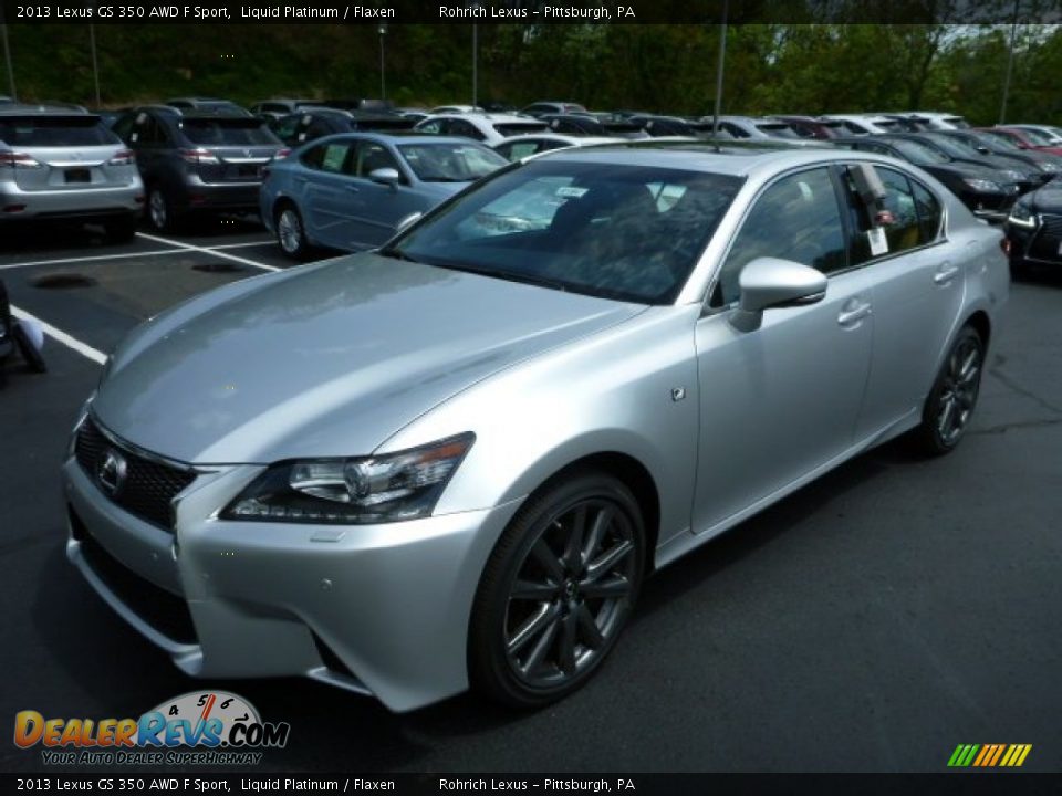 2013 Lexus GS 350 AWD F Sport Liquid Platinum / Flaxen Photo #8