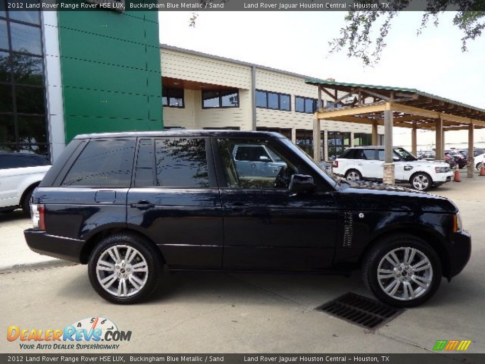 2012 Land Rover Range Rover HSE LUX Buckingham Blue Metallic / Sand Photo #5