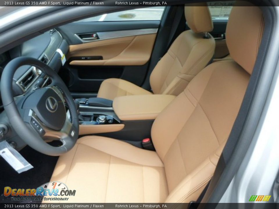 Flaxen Interior - 2013 Lexus GS 350 AWD F Sport Photo #10