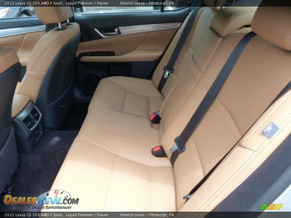 Rear Seat of 2013 Lexus GS 350 AWD F Sport Photo #11