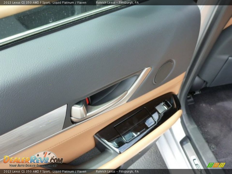 2013 Lexus GS 350 AWD F Sport Liquid Platinum / Flaxen Photo #13