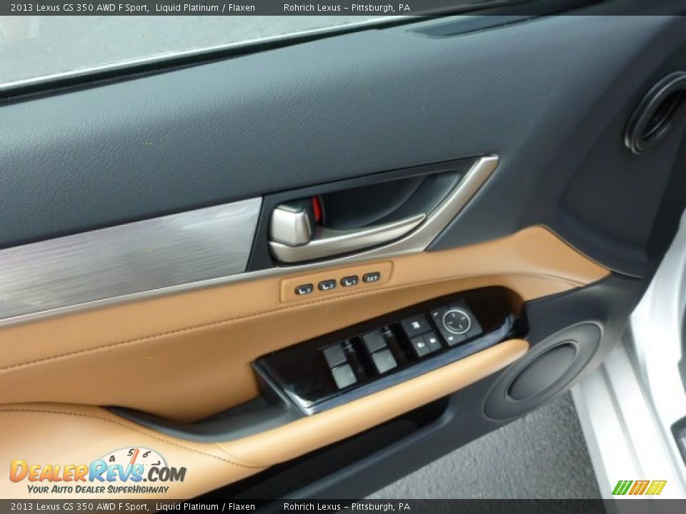 2013 Lexus GS 350 AWD F Sport Liquid Platinum / Flaxen Photo #14