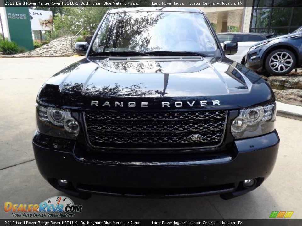 2012 Land Rover Range Rover HSE LUX Buckingham Blue Metallic / Sand Photo #10
