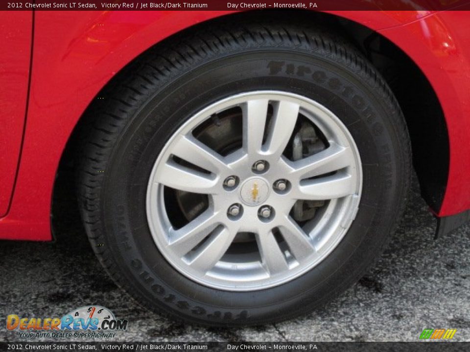 2012 Chevrolet Sonic LT Sedan Victory Red / Jet Black/Dark Titanium Photo #3
