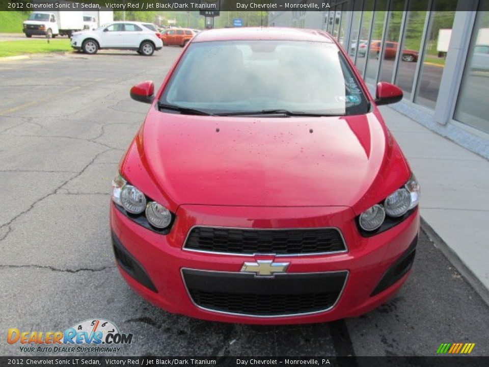 2012 Chevrolet Sonic LT Sedan Victory Red / Jet Black/Dark Titanium Photo #4