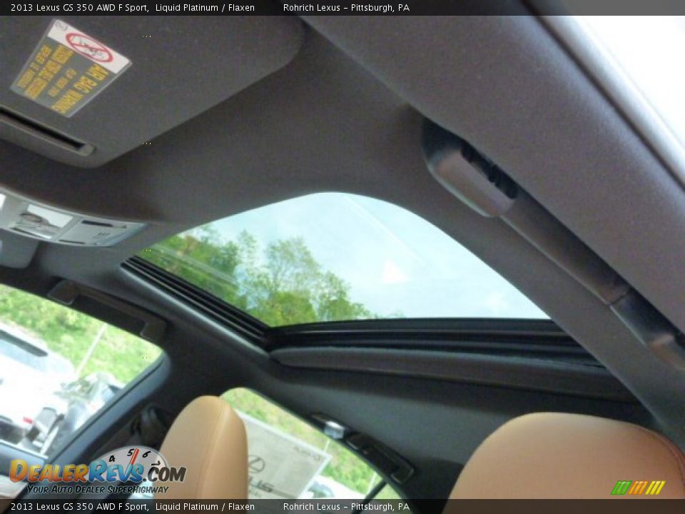 2013 Lexus GS 350 AWD F Sport Liquid Platinum / Flaxen Photo #15
