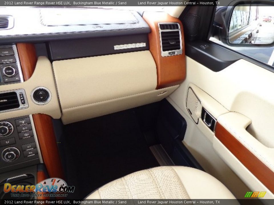 2012 Land Rover Range Rover HSE LUX Buckingham Blue Metallic / Sand Photo #12