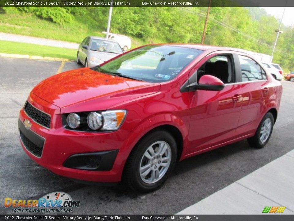 2012 Chevrolet Sonic LT Sedan Victory Red / Jet Black/Dark Titanium Photo #5