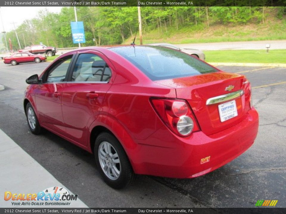 2012 Chevrolet Sonic LT Sedan Victory Red / Jet Black/Dark Titanium Photo #6