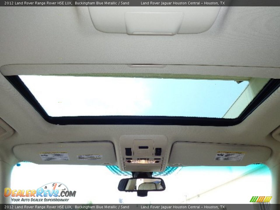 2012 Land Rover Range Rover HSE LUX Buckingham Blue Metallic / Sand Photo #14