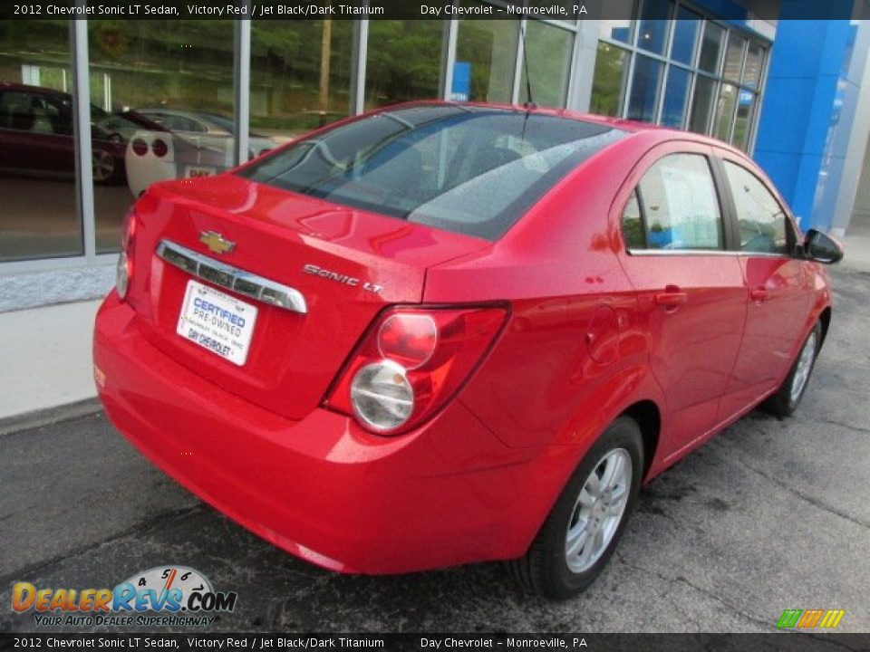 2012 Chevrolet Sonic LT Sedan Victory Red / Jet Black/Dark Titanium Photo #8