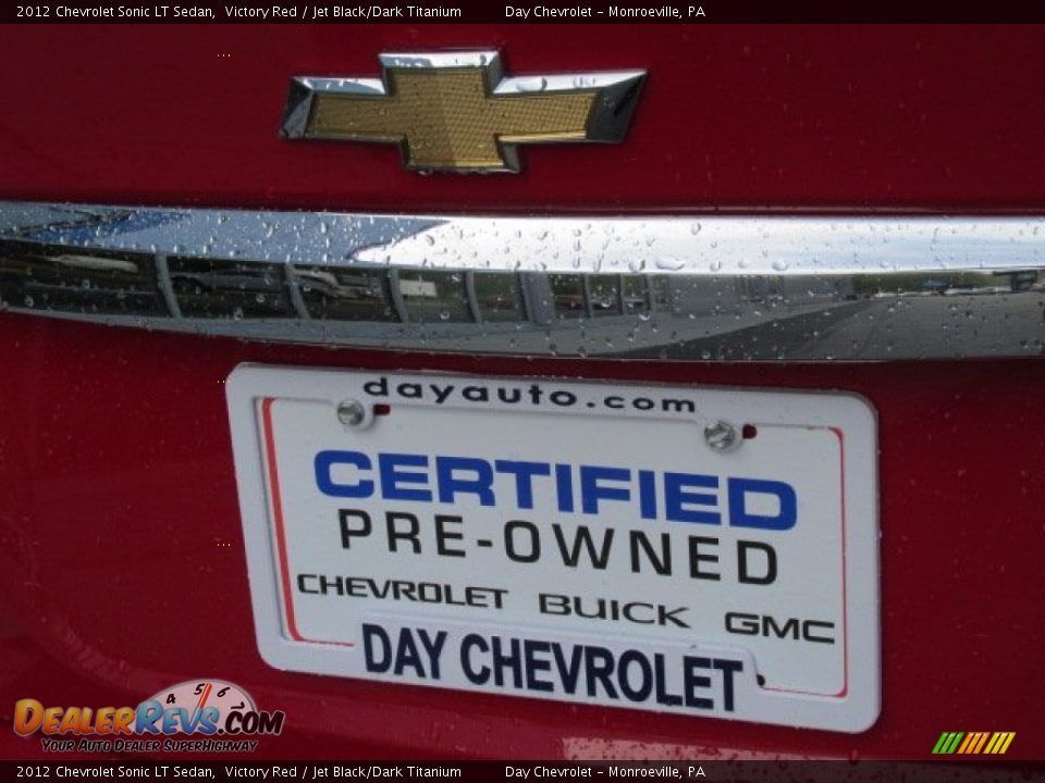 2012 Chevrolet Sonic LT Sedan Victory Red / Jet Black/Dark Titanium Photo #9