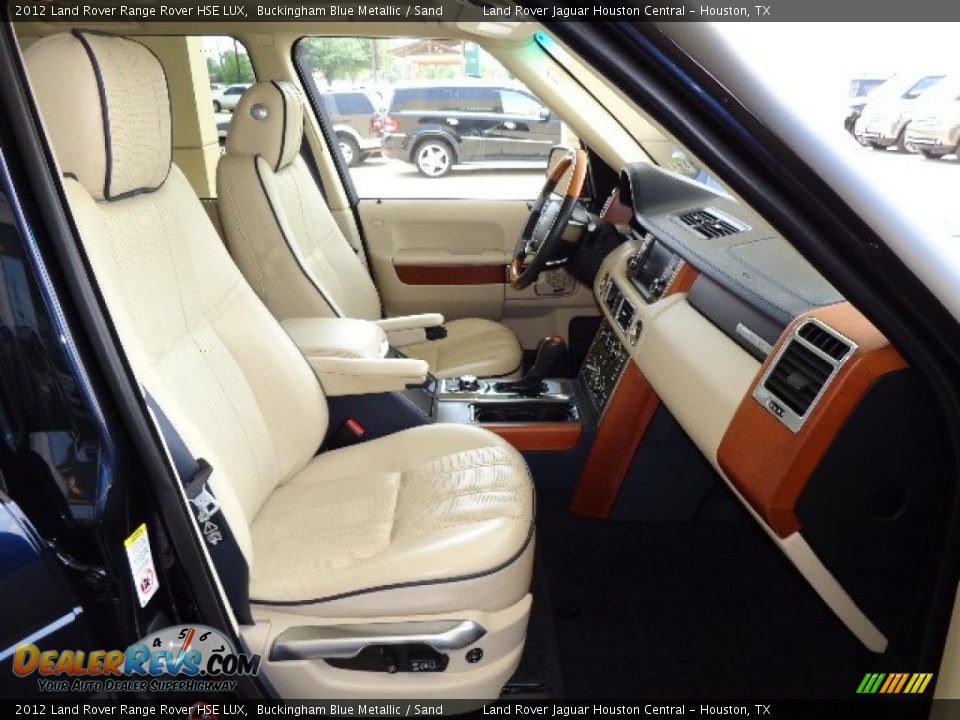 2012 Land Rover Range Rover HSE LUX Buckingham Blue Metallic / Sand Photo #16