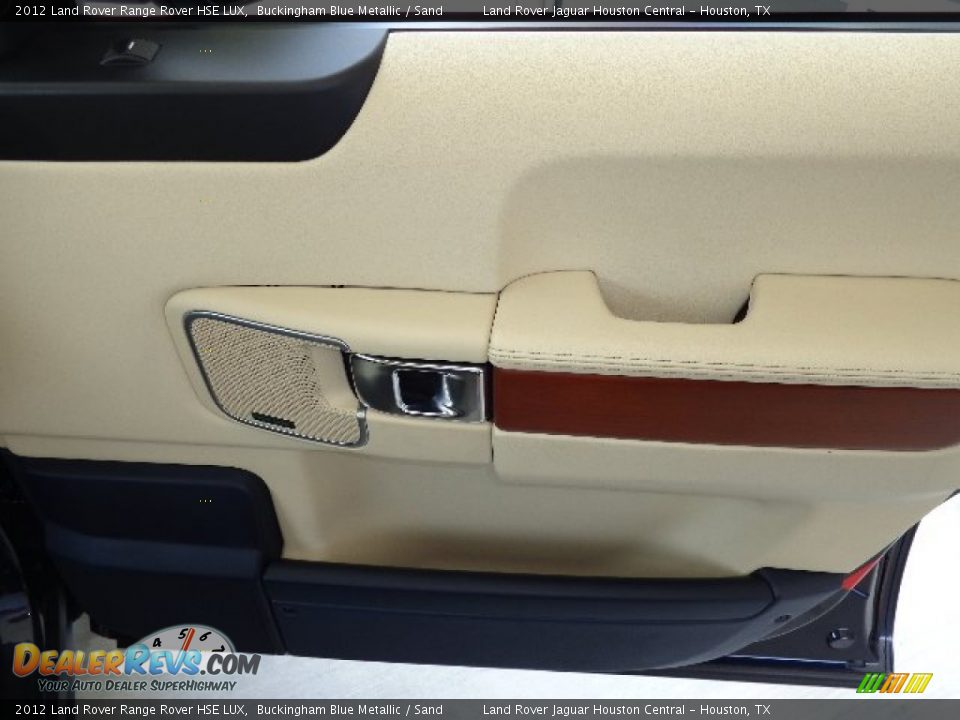 2012 Land Rover Range Rover HSE LUX Buckingham Blue Metallic / Sand Photo #18