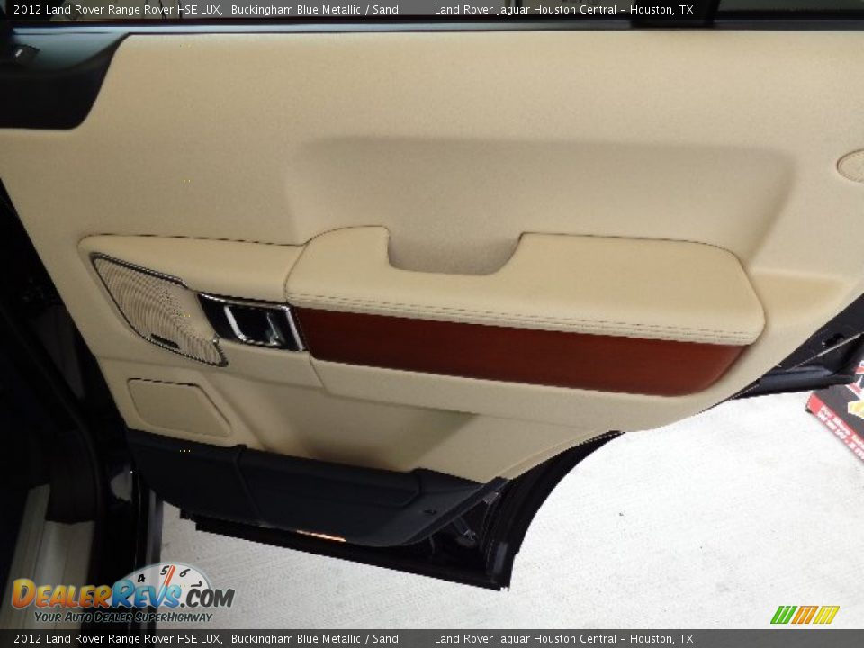 2012 Land Rover Range Rover HSE LUX Buckingham Blue Metallic / Sand Photo #19