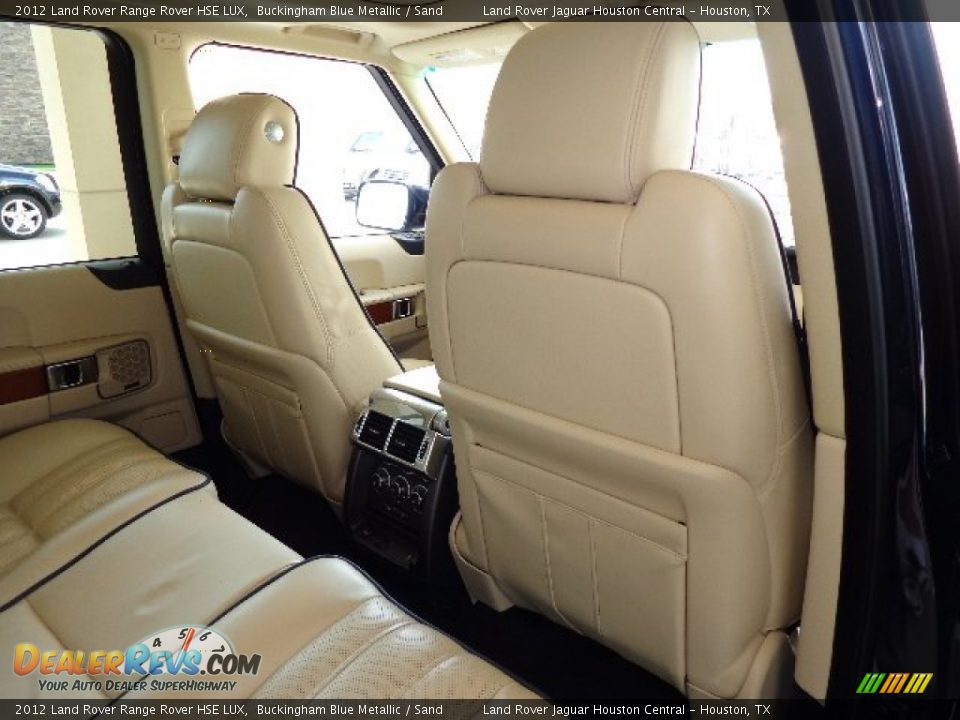 2012 Land Rover Range Rover HSE LUX Buckingham Blue Metallic / Sand Photo #20