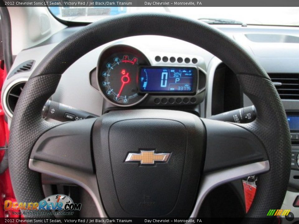 2012 Chevrolet Sonic LT Sedan Victory Red / Jet Black/Dark Titanium Photo #15