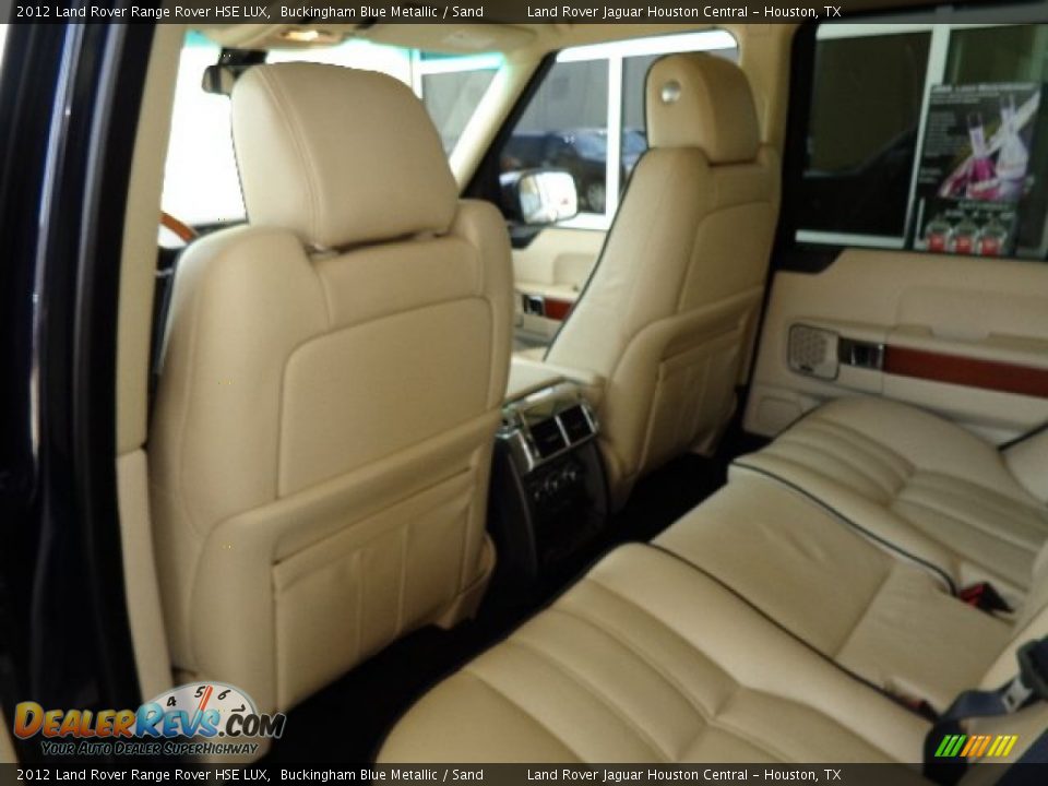 2012 Land Rover Range Rover HSE LUX Buckingham Blue Metallic / Sand Photo #22