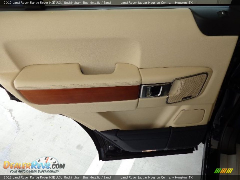 2012 Land Rover Range Rover HSE LUX Buckingham Blue Metallic / Sand Photo #23