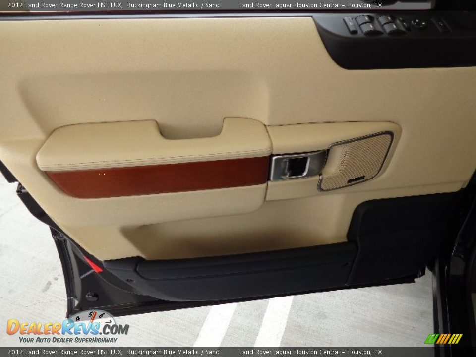 2012 Land Rover Range Rover HSE LUX Buckingham Blue Metallic / Sand Photo #24