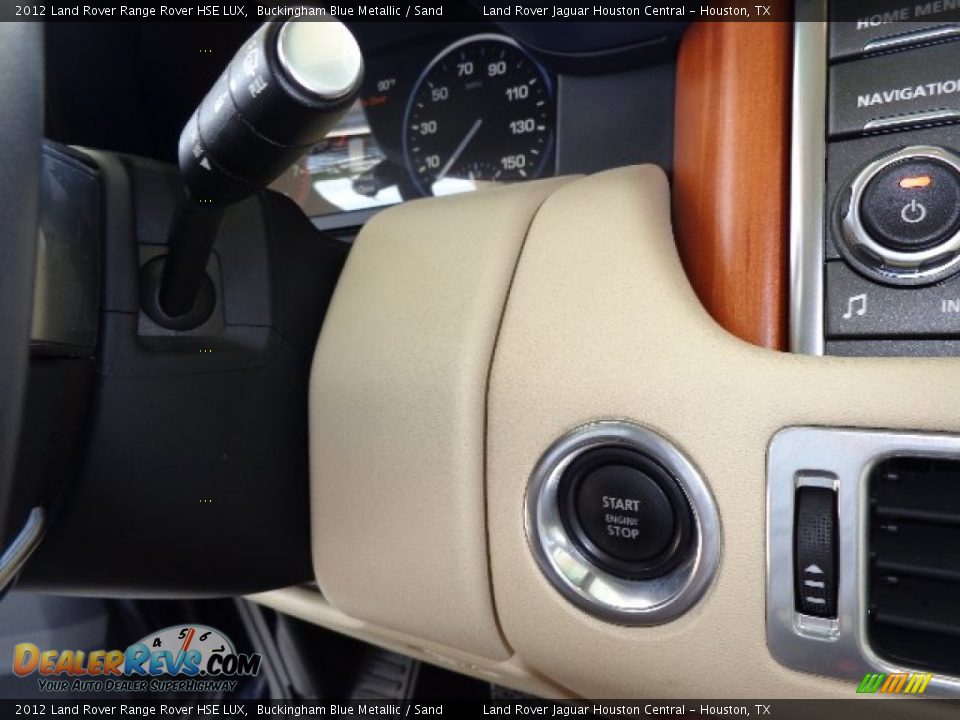 2012 Land Rover Range Rover HSE LUX Buckingham Blue Metallic / Sand Photo #33