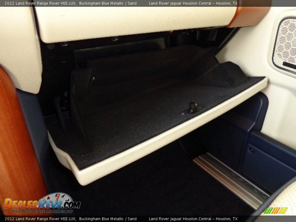 2012 Land Rover Range Rover HSE LUX Buckingham Blue Metallic / Sand Photo #36
