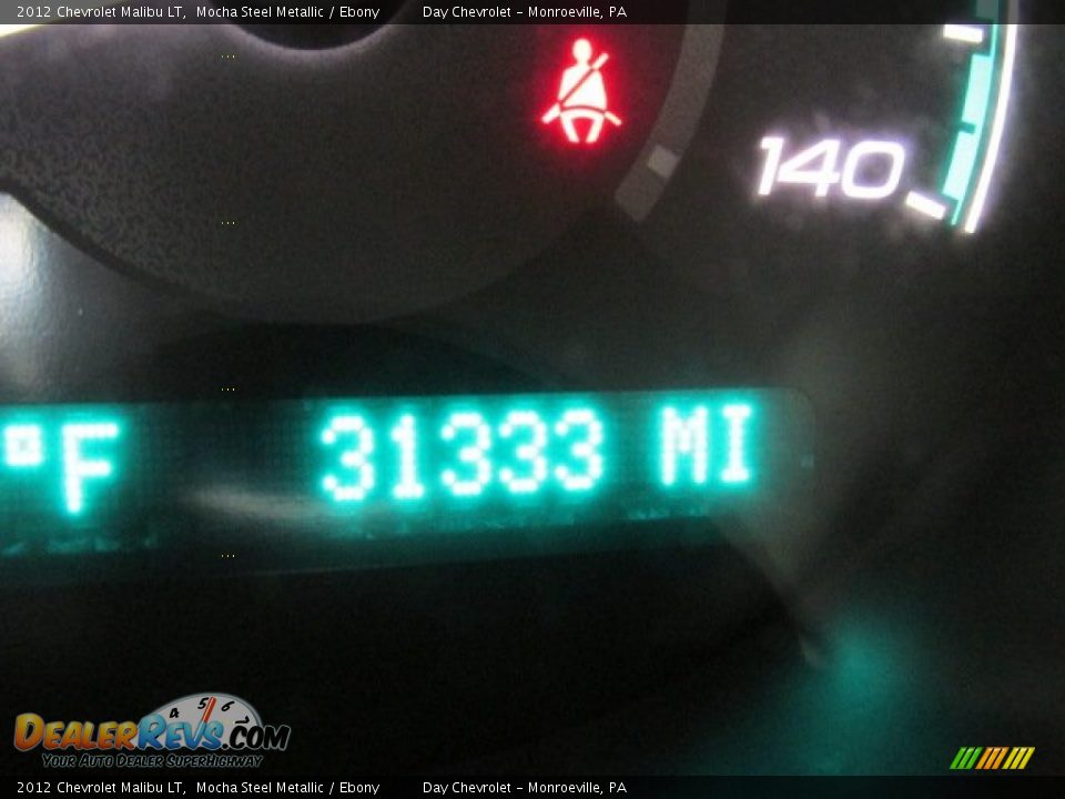 2012 Chevrolet Malibu LT Mocha Steel Metallic / Ebony Photo #20
