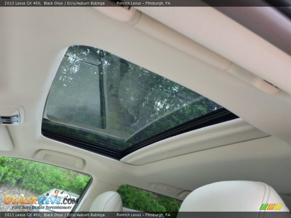 2013 Lexus GX 460 Black Onyx / Ecru/Auburn Bubinga Photo #14