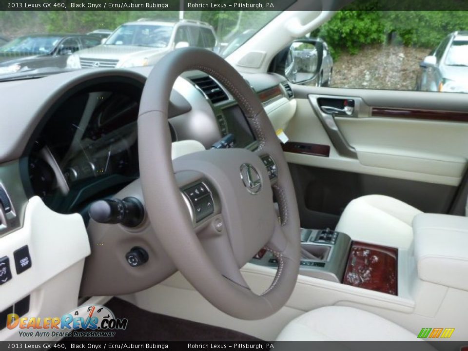 2013 Lexus GX 460 Black Onyx / Ecru/Auburn Bubinga Photo #15