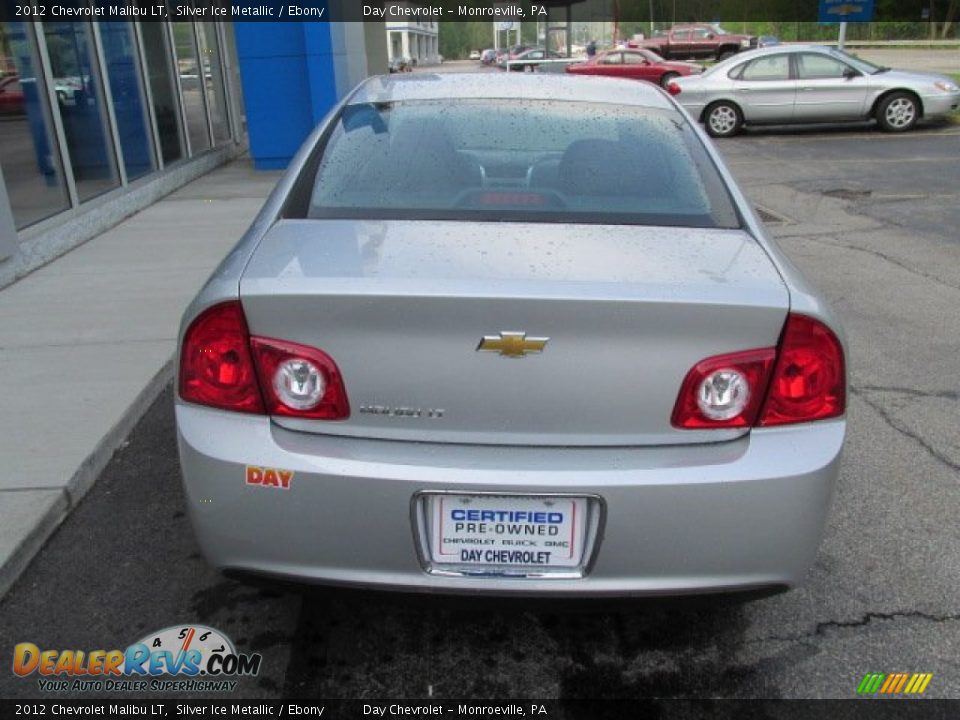 2012 Chevrolet Malibu LT Silver Ice Metallic / Ebony Photo #7